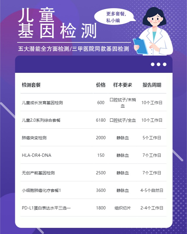 北京儿童天赋基因检测大概需要多少钱