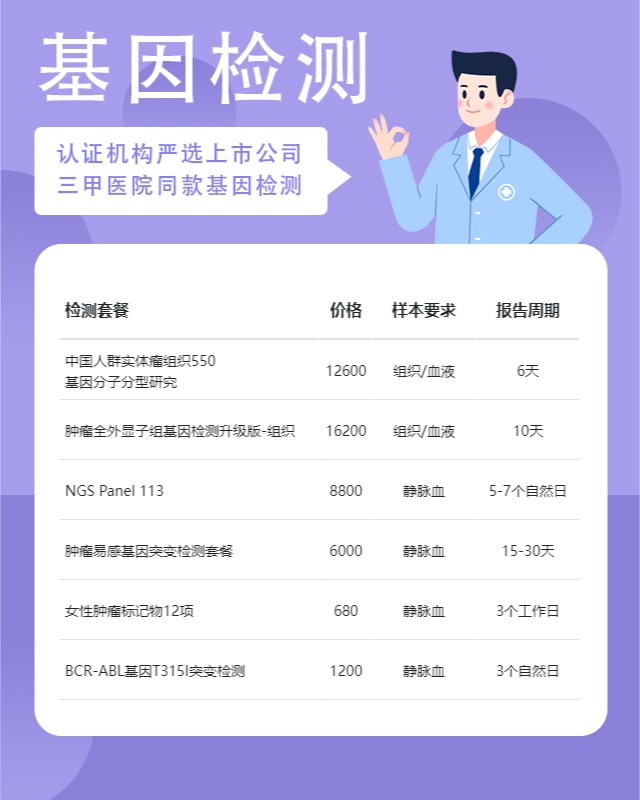 上海达恩医疗基因检测价格如何